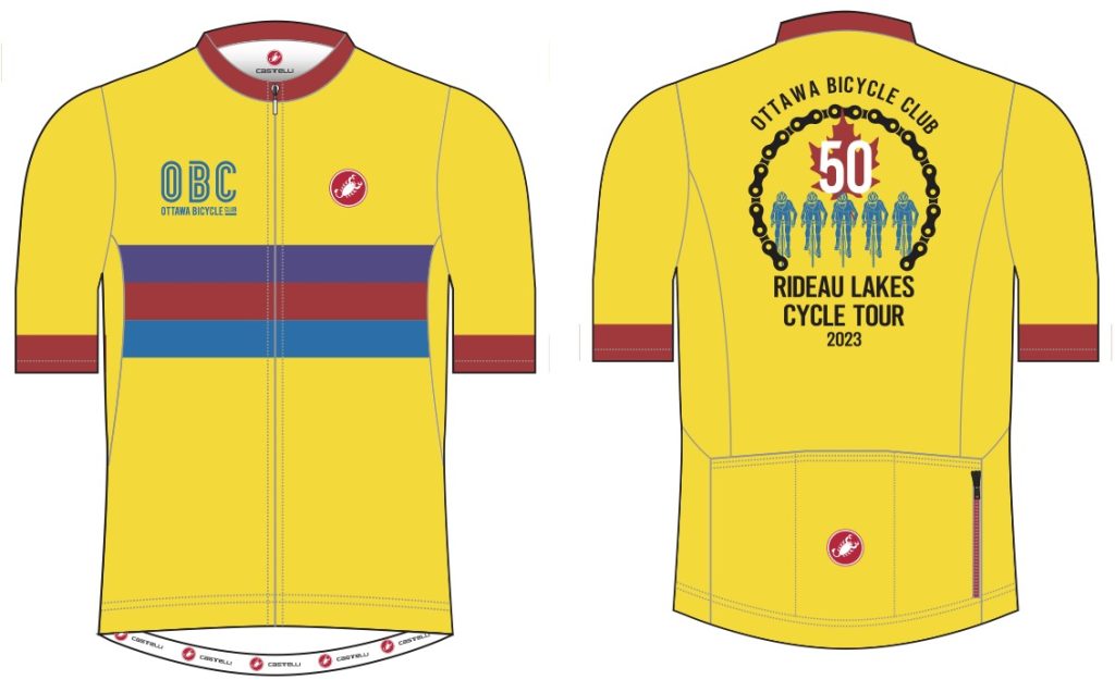 Rideau Lakes Cycle Tour 50th anniversary jersey